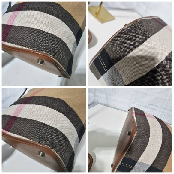 Authentic Burberry Ashby House Checked Hobo Bag & Pochette - Picture 15 of 16